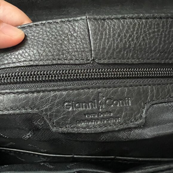 Gianni Conti Black Leather Bag - Picture 4 of 5